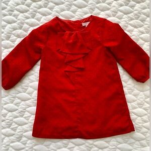 Janie and jack red Polk a dot dress